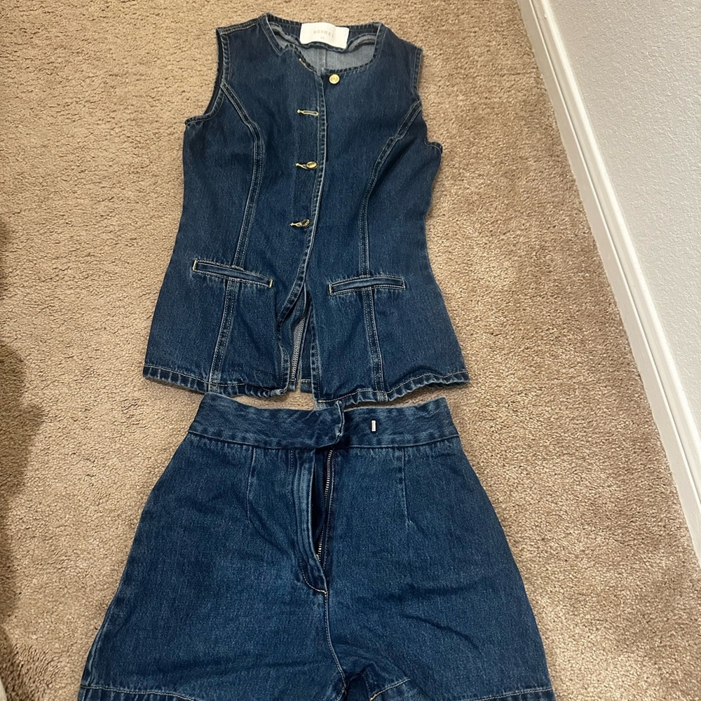 Meshki Blue Denim Set
